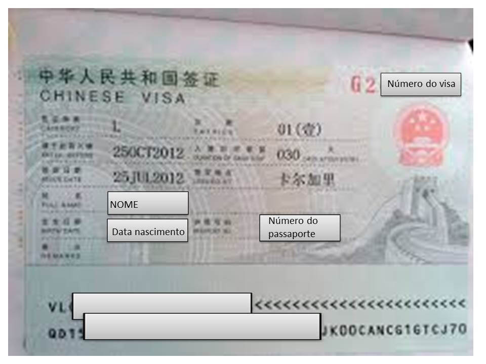 visto chines
